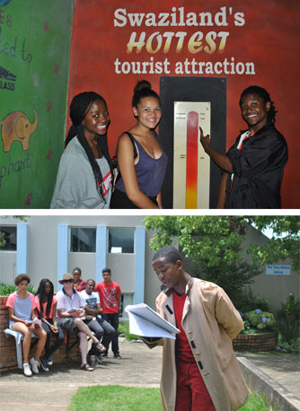 MaP Drama students in Swaziland