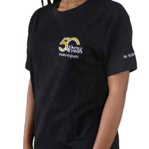 Embroidered T-shirt (Women, Black)