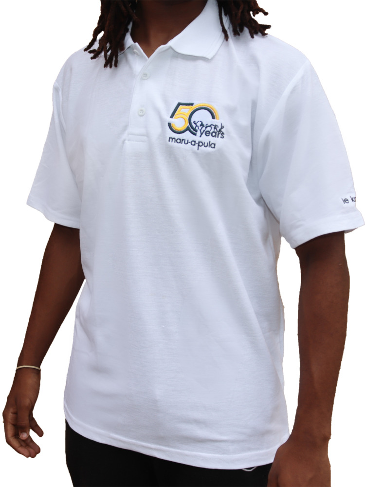 Embroidered Polo (Men, White)